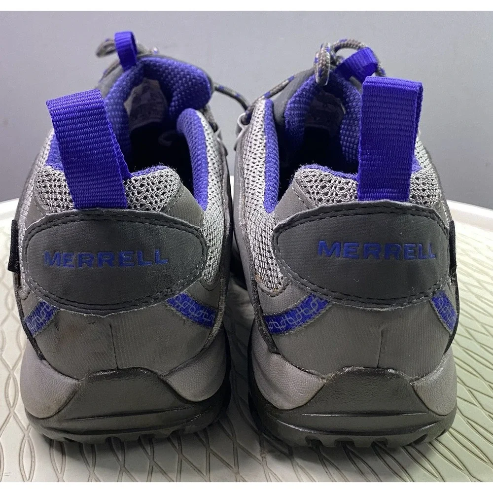 Merrell Womens Ulta Marine Charcoal & Blue Hiking shoes Gore-Tex Vibram‎ Sz.7